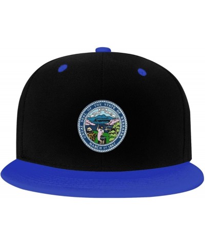 Seal of Nebraska Snapback Hat for Men Women Baseball Cap Trucker Flat Bill Hats Dad Caps Blue $10.18 Baseball Caps