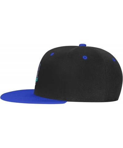 Handheld Microphones Baseball Cap for Men Women Snapback Hat Adjustable Flat Bill Hats Blue $12.61 Baseball Caps