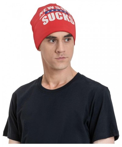 Beanie,Gavin Newsom Sucks Beanie Hat Women Slouchy Hat Warm Hats Men Knit Skull Cap Hedging Cap Black Red $9.99 Skullies & Be...