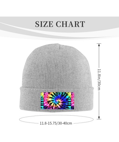 Exotic Tribe Tie Dye Style Print Unisex Cute Knitted Hat Beanie Soft Warm Beanie Cap Casual Fashion Knit Hat Gray $10.08 Skul...