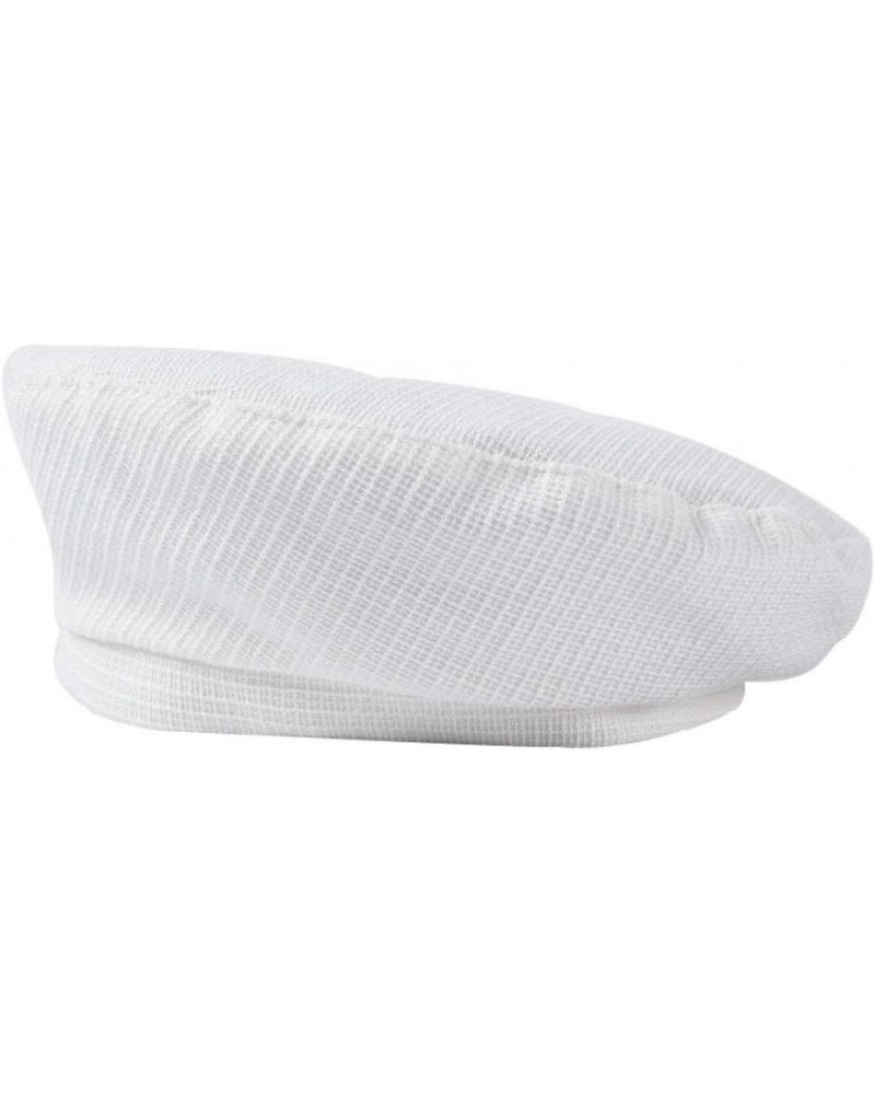 Women Knit Berets Stylish Windshield Foldable Solid Color Beanie Hat Hiking Walking Artist Cap White $10.15 Berets