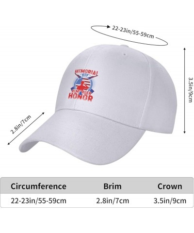 Memorial Day Baseball Cap Women Men Hat Truck Driver Baseball Caps Adjustable Dad Hats White $14.05 Baseball Caps