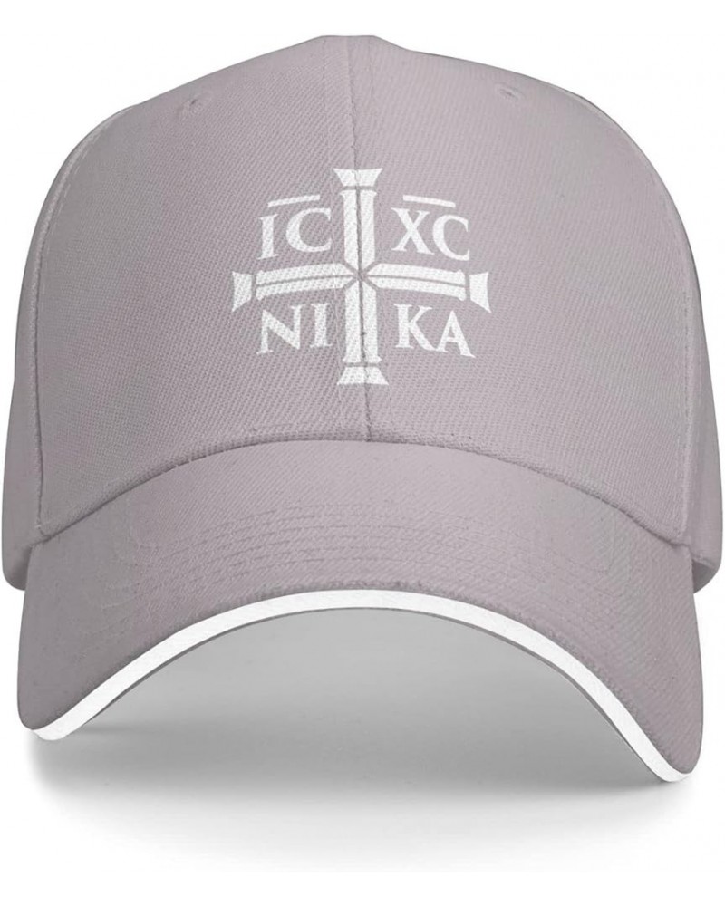 Christian Ic Xc Nika Eastern Orthodox Gifts Black Baseball Hats for Men Women Trucker Hat Sun Hats Fishing Hat Dad Hat Gray $...