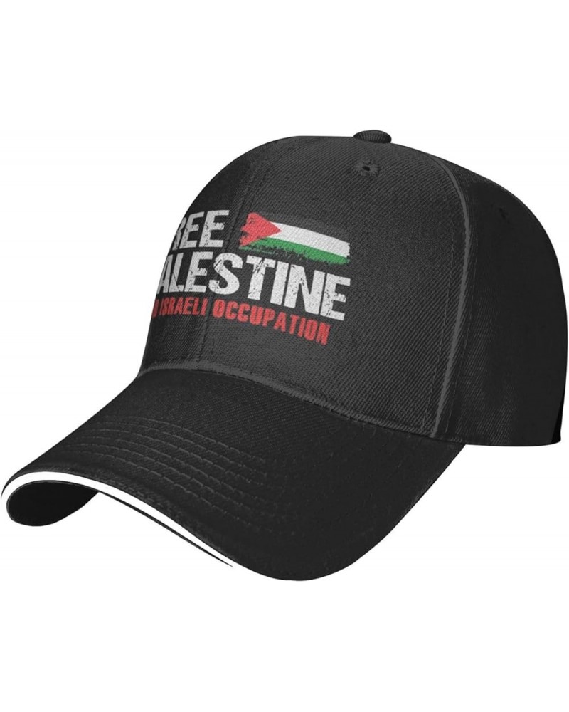 Stand with Palestine Cotton Dad Hat for Men and Women Soft Baseball Cap Black $7.49 Baseball Caps