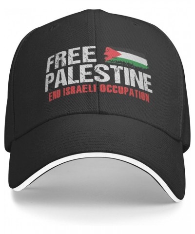 Stand with Palestine Cotton Dad Hat for Men and Women Soft Baseball Cap Black $7.49 Baseball Caps