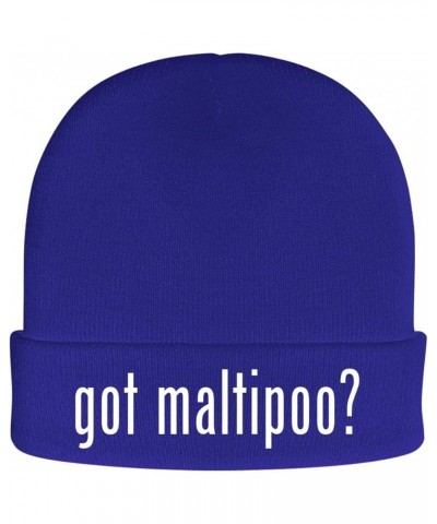 got Maltipoo? - Soft Adult Beanie Cap Blue $17.83 Skullies & Beanies