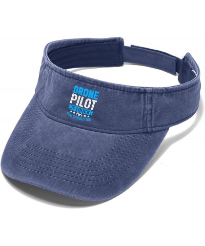 Drone Pilot If I Duck You Should Too Caps Visor for Teens Baseball Cap Trendy Sun Protection Hat Navy $11.00 Visors