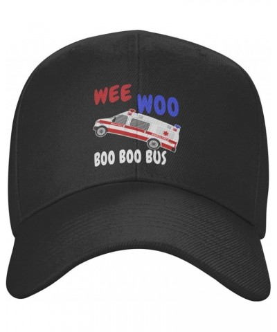 Wee Woo Ambulance Amr Funny EMS EMT Paramedic Baseball Cap Black $12.31 Baseball Caps