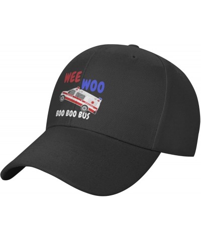 Wee Woo Ambulance Amr Funny EMS EMT Paramedic Baseball Cap Black $12.31 Baseball Caps