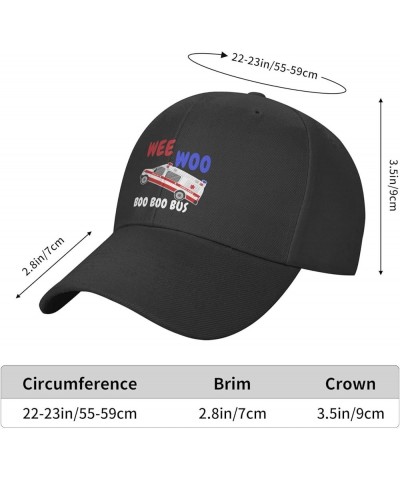 Wee Woo Ambulance Amr Funny EMS EMT Paramedic Baseball Cap Black $12.31 Baseball Caps