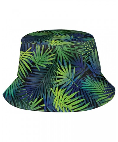 Bucket Hats Jungle Palm Summer Travel Beach UV Protection Sun Hat Outdoor Cap for Men Women $11.21 Bucket Hats