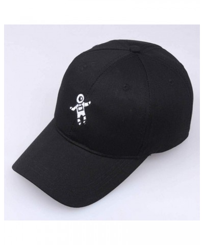 Mens and Womens Astronaut Emberoidery Baseball Cap Unisex Solid Color Hat Outdoor Casual Cotton Cap Casual Black $6.20 Rain Hats