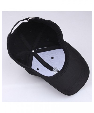 Mens and Womens Astronaut Emberoidery Baseball Cap Unisex Solid Color Hat Outdoor Casual Cotton Cap Casual Black $6.20 Rain Hats