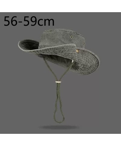 GMOIUJ Sunscreen hat Male Fishing hat Outdoor Cycling Sun hat Old Fisherman Cowboy hat Female E $85.64 Sun Hats