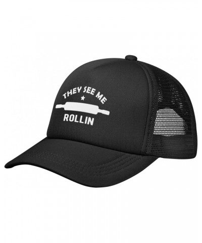 Funny Baking Baker Gifts Mesh Baseball Hats Trucker Hat Baseball Cap for Men Women Dad Hat Summer Hats Black $9.99 Baseball Caps