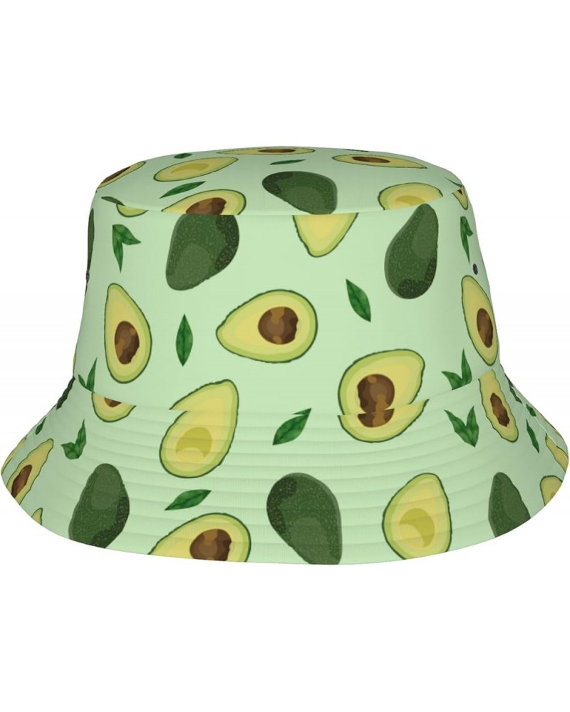 Bucket Hat Fashion Lightweight Outdoor Funny Fisherman Hat Summer Beach Cap for Travel Vacation Avocado $11.69 Sun Hats