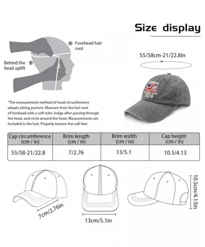 Hats for Women Baseball Cap Trump Tennis Hats for Women's Fashion Caps Adjustable Trumps 2024 Baseball Cap Women Pigment Gray...