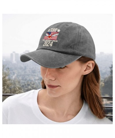 Hats for Women Baseball Cap Trump Tennis Hats for Women's Fashion Caps Adjustable Trumps 2024 Baseball Cap Women Pigment Gray...