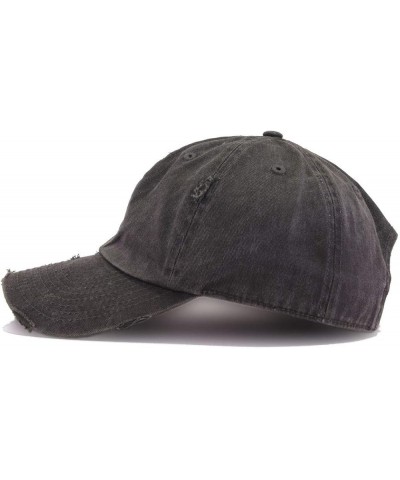 Papi Vintage Baseball Cap Embroidered Cotton Adjustable Distressed Dad Hat Brush Black $10.50 Baseball Caps