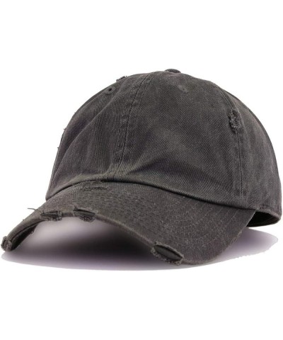 Papi Vintage Baseball Cap Embroidered Cotton Adjustable Distressed Dad Hat Brush Black $10.50 Baseball Caps