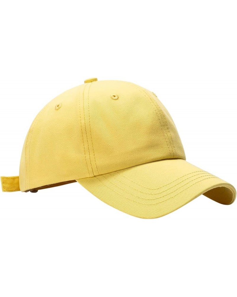 Mens and Womens Summer Fashion Casual Sunscreen Baseball Caps Cap Hats Red Baseball Hat for Women Yellow $8.49 Baseball Caps