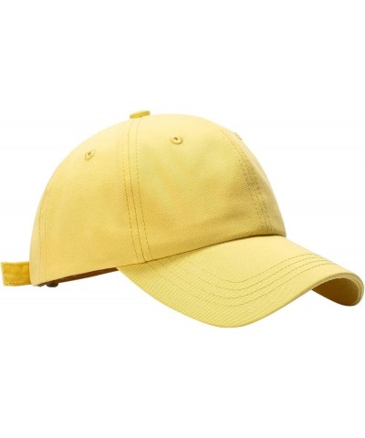 Mens and Womens Summer Fashion Casual Sunscreen Baseball Caps Cap Hats Red Baseball Hat for Women Yellow $8.49 Baseball Caps