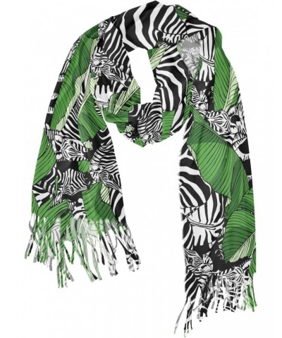 Scarf Pashmina Shawls and Wraps,Zebra Animals Pattern Super Soft Scarfs for Women for Evening Dress Bridesmaid Wedding Bridal...