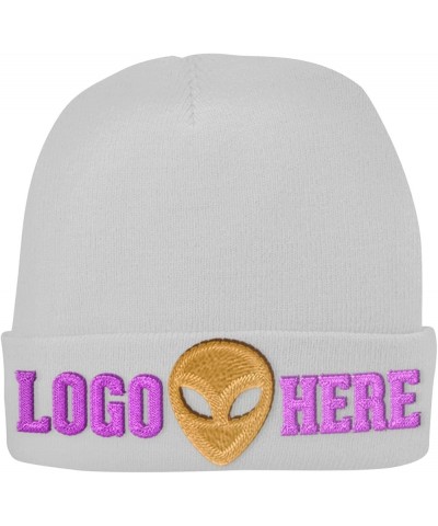 Port & Company CP90L Beanie - Ultra Quality - Add Any Photograph Design Image and Text - Personalized Beanie White $17.79 Sku...