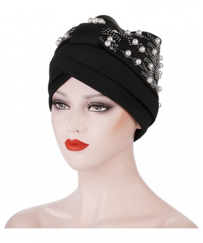 Head Scarf For Cancer Patients Women Hat Muslim Hijab Scarfs Head Coverings For Women Chemo Beanies For Women Hats Black $7.3...