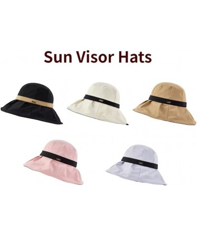 UV Protection Wide Brim Sun Visor Hats for Women Roll-Up Packable Foldable Travel Bucket Hat Summer Beach Hat Grey $10.56 Sun...