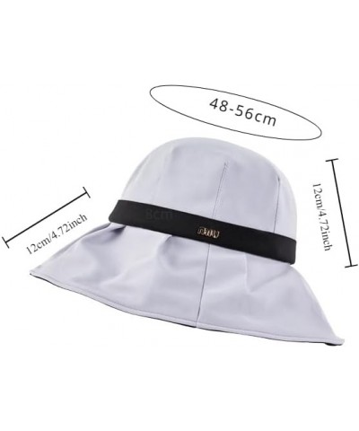 UV Protection Wide Brim Sun Visor Hats for Women Roll-Up Packable Foldable Travel Bucket Hat Summer Beach Hat Grey $10.56 Sun...