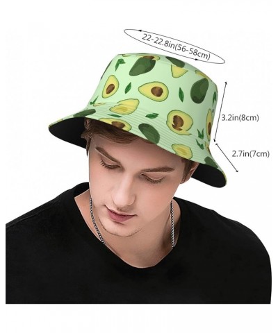 Bucket Hat Fashion Lightweight Outdoor Funny Fisherman Hat Summer Beach Cap for Travel Vacation Avocado $11.69 Sun Hats