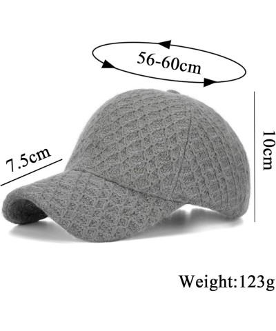 Fashion Women Men Sport Solid Color Keep Warm Knitting Beach Baseball Cap Hip Hop Hat Sun Hat Hat Caps for Men Black $10.97 S...