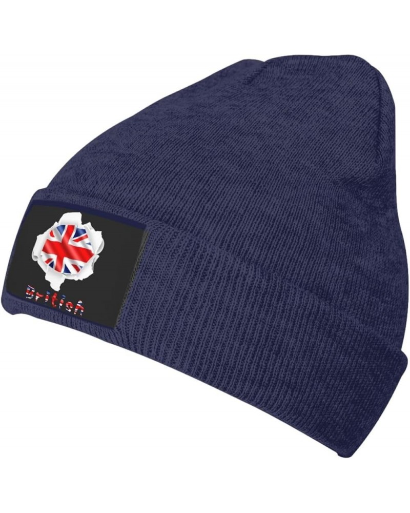 Beanie Hat Stretchy Hat Soft Warmth Knit Hat Cap for Men & Women Unisex Navy Blue $8.35 Skullies & Beanies