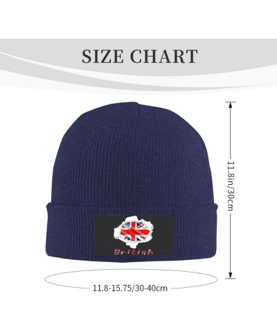 Beanie Hat Stretchy Hat Soft Warmth Knit Hat Cap for Men & Women Unisex Navy Blue $8.35 Skullies & Beanies