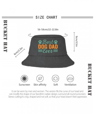 Best Dog dad Ever Bucket Hat Bottom Dog paw Bucket Hats Funny Women Hat Dance Accessories for Fishing Must Haves $23.02 Bucke...