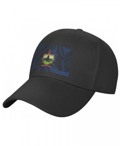 Classics Baseball Cap Flag of Vermont Caps Adjustable for Women Men Black $11.09 Baseball Caps