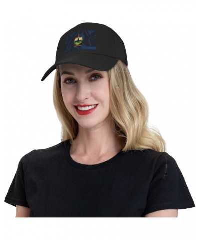 Classics Baseball Cap Flag of Vermont Caps Adjustable for Women Men Black $11.09 Baseball Caps