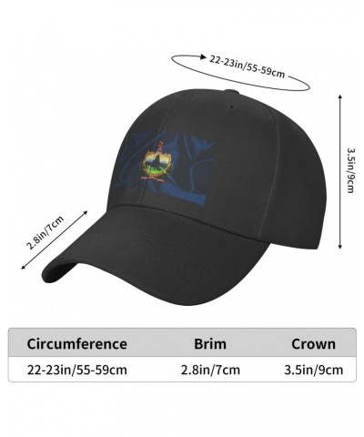 Classics Baseball Cap Flag of Vermont Caps Adjustable for Women Men Black $11.09 Baseball Caps