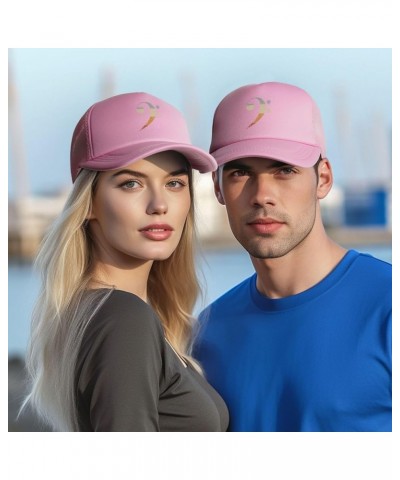 Retro Clef Bass Clef Gifts Baseball Hats for Men Black Baseball Cap Men Women Classic Adjustable Plain Hat Trucker Hat Pink $...