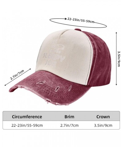 Fuck You Sleepy Joe Upgrade Your Style with Funny Adjustable Cotton Baseball Caps for Men and Women Dark Red $19.13 Baseball ...