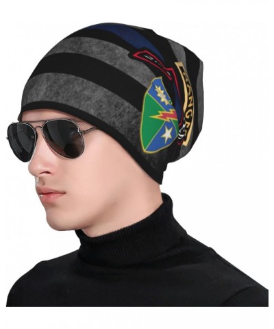 US Army Retro 2nd Ranger Battalion Beanie Skull Cap Warm Knit Slouchy Hat for Women Men $14.31 Skullies & Beanies