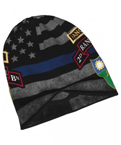 US Army Retro 2nd Ranger Battalion Beanie Skull Cap Warm Knit Slouchy Hat for Women Men $14.31 Skullies & Beanies