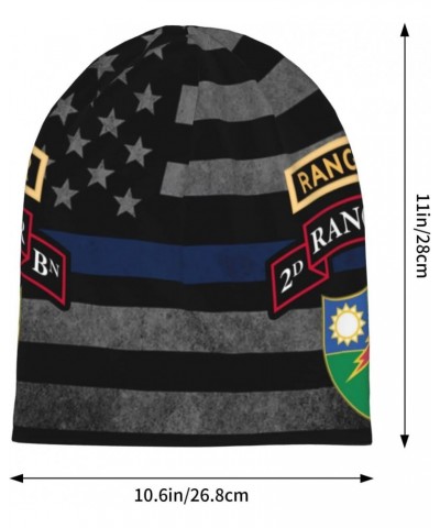 US Army Retro 2nd Ranger Battalion Beanie Skull Cap Warm Knit Slouchy Hat for Women Men $14.31 Skullies & Beanies