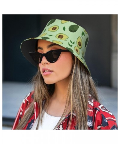 Bucket Hat Fashion Lightweight Outdoor Funny Fisherman Hat Summer Beach Cap for Travel Vacation Avocado $11.69 Sun Hats