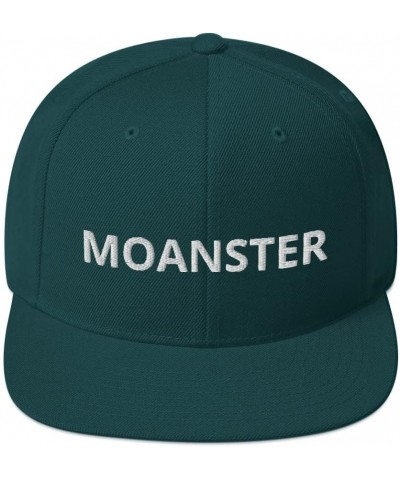 Maonster Funny Adult Joke Flatbrim Flat Brim Snapback Hat Cap Spruce $17.73 Baseball Caps