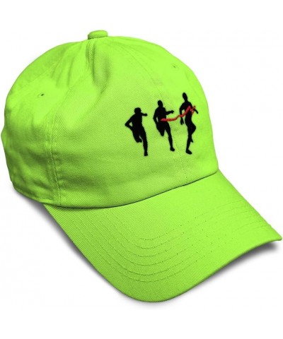 Soft Baseball Cap Winner at The Finish Line Olympics Sports Event Dad Hats for Men & Women Lime $15.36 Baseball Caps