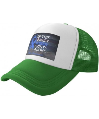 in This Family Nobody Fights Alone ALS Awareness Flag-Trucker Hats Denim Hats Cowboy Knit hat Baseball Caps Fisherman's hat G...