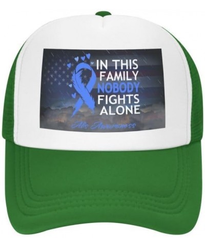 in This Family Nobody Fights Alone ALS Awareness Flag-Trucker Hats Denim Hats Cowboy Knit hat Baseball Caps Fisherman's hat G...