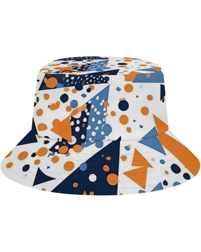 Colored Triangles Bucket Hats for Men Women Packable Travel Beach Sun Hat Outdoor Fisherman Caps for Casual Trips $13.72 Buck...